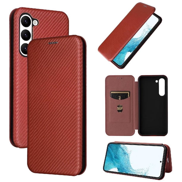 Funda Flip para FOXDOCK Samsung Galaxy S23 - Funda magnética de negocios, funda protectora delgada