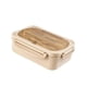 thumbnail image 1 of Caja Bento con utensilios reutilizable para microondas, portátil, a prueba de fugas, con compartimento para mochileros, camping al aire libre, picnic Caqui 2 rejillas, 1 of 5