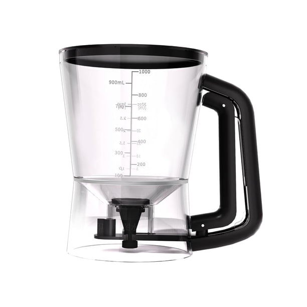 Dispensador de para Panqueques, Herramienta de Cocina, Jarra de 4 Tazas, Herramienta para Hornear Waffles, Crepes, Plancha, Mezcla para Muffins Y