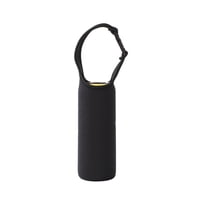 Xusx111 - Bolsa De Mango De Botella De Agua Del Portador Del Vaso De 2 Piezas Más Tazas De Viaje Para Ir Botellas (Negro) Botella De Agua Portador Neopreno Manga Taza