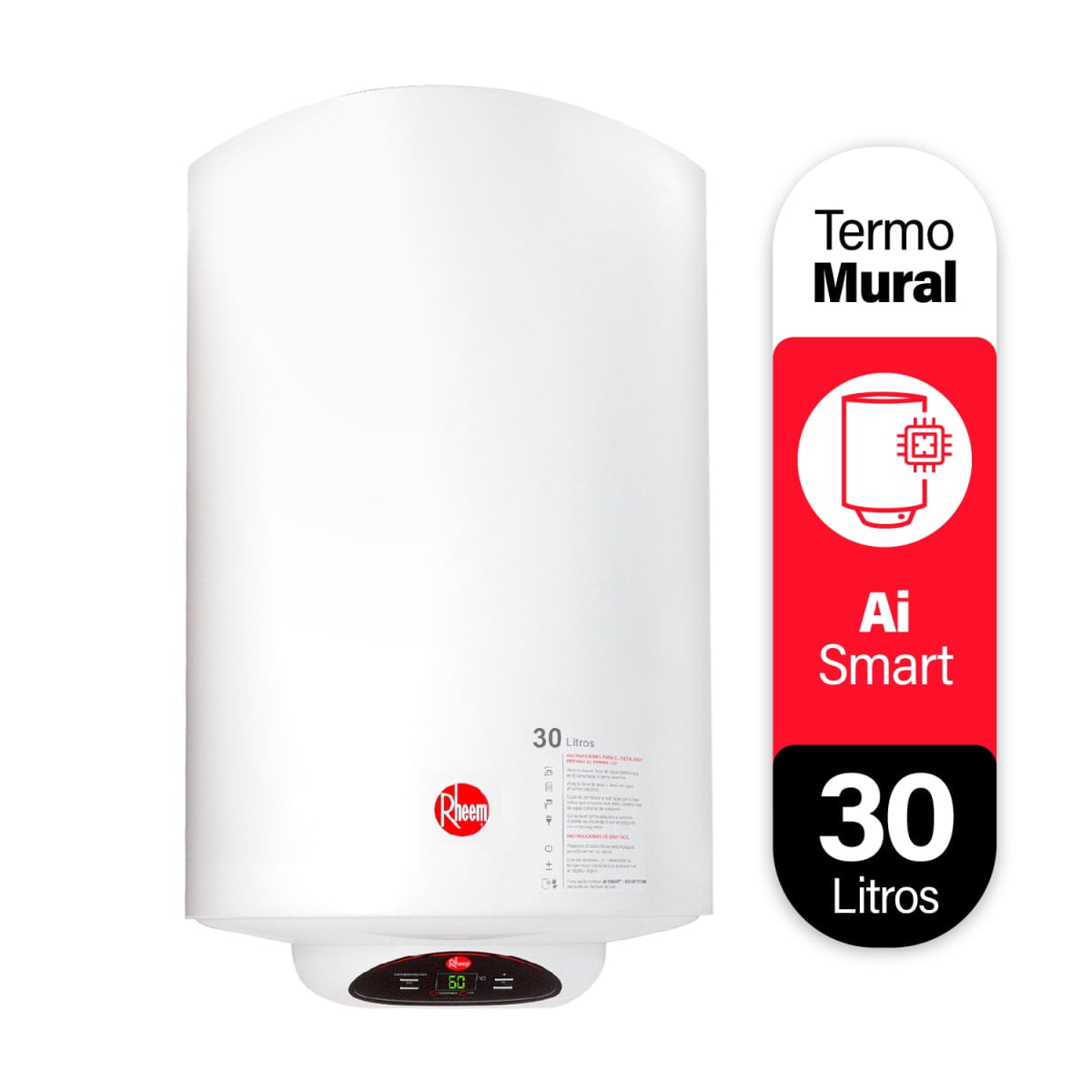 Termo Eléctrico Rheem 30 Litros Mural