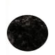 thumbnail image 1 of Alfombra Redonda 150cm X 150cm Decorativa Color Negro Con Detalles En Blanco, 1 of 4