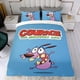 thumbnail image 4 of Coraje, el Perro Cobarde Conjunto de sábanas temático, trío de piezas, cómodo y amigable con la piel, diseño único, regalo de decoración para el hogar para familiares, amigos y fans,173cm *218cm, 4 of 6