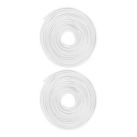 Ioensy - 2 Protectores De Borde De Puerta De Coche, Protectores De Borde De Puerta De 10M Para La Mayoría De Los Coches, Sedán, Atv, Color Blanco