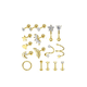 thumbnail image 3 of Piercing y aretes para oreja y cartílago, 17 piezas, color dorado, 3 of 3