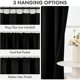 thumbnail image 3 of MIULEE Black Blackout Curtains 63 Inch Length for Bedroom, Set of 4, 3 of 3