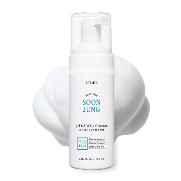 Limpiador facial ETUDE SoonJung pH 6.5 Whip 150 ml Vegan