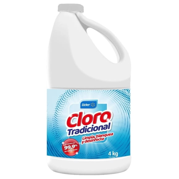 Cloro LíquidoTradicional Botella, 4 kg