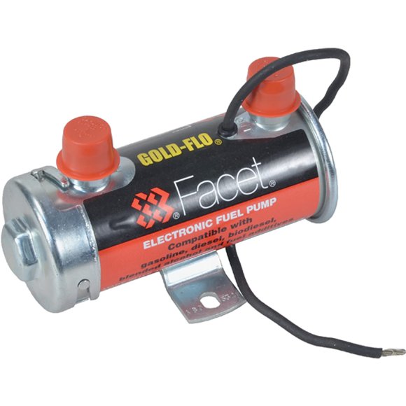Bomba de combustible Facet 12 V 1/4" NPT 6‑8 psi Tapa roja