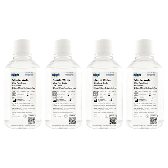 Agua Estéril UFC Bio Ultra Pura 500 ml Paquete x4