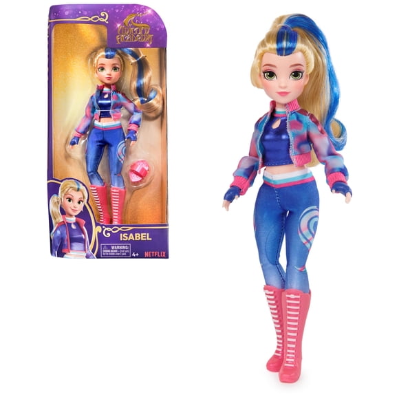 Muñeca Isabel de Unicorn Academy con pelo con mechas de 24 cm con Acc
