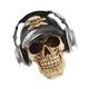 thumbnail image 3 of Calavera 3D Con Gorra Y Adorno Para Auriculares Gothic Steampunk Rave Cyber Goth Craft, 3 of 3