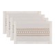 thumbnail image 1 of REGALWOVEN Juego de manteles individuales de estilo rústico, juego de 4 manteles para decoración de mesa de comedor, interior y exterior, lavable, mantel de cocina, limpiar con un paño, Blanco-Marrón, 1 of 6