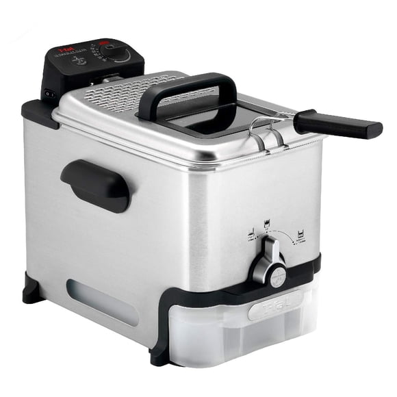 Freidora T-Fal de 3.5 L con filtración de aceite de acero inoxidable de 1700 W