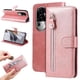 thumbnail image 1 of Funda con Cremallera para OPPO Reno 10/10 Pro 5G, Carcasa Cartera de Cuero PU con Soporte y Tarjetero, 1 of 6