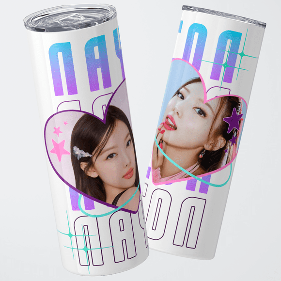 Mug Termo 600ml - Diseño Nayeon Heart Glow