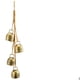 thumbnail image 1 of Conjunto de 4 campanas de Navidad, Decoraitve campanas de latón con cuerda colgante de yute para la decoración de Navidad corona guirnalda puertas de árbol ventanas decoración rústica del ho, 1 of 3