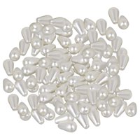 Magideal - De , Espaciadoras Sueltas, , Perla De Imitación, Gota Para Relleno De Jarrón, , Decoración , Beige 6X10Mm 400Uds Pequeña