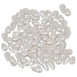 Magideal - De , Espaciadoras Sueltas, , Perla De Imitación, Gota Para Relleno De Jarrón, , Decoración , Beige 6X10Mm 400Uds Pequeña