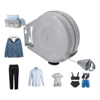 Genérica - Tender Ropa Colgador Pared Extensible Retractil 12 Metros