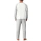 thumbnail image 3 of INSPIRE CHIC Conjunto de Pijama de 2 Piezas para Hombre con Camiseta de Manga Raglán y Pantalones de Estar M Gris Claro, 3 of 6