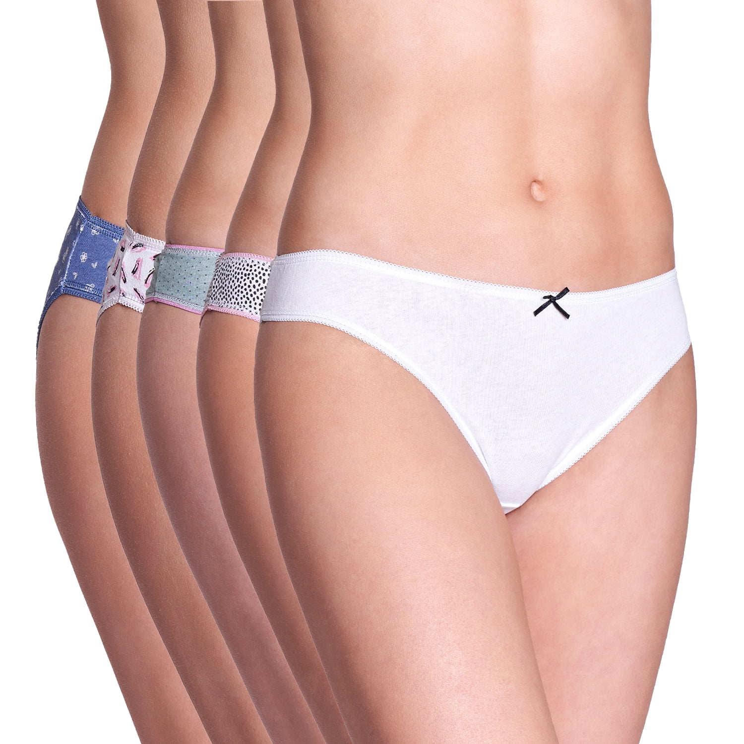 Baziani - Pack 5 Calzones Bikini Algodón 20459