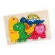 thumbnail image 2 of Rompecabezas De Madera Formas De Color Educativas Tempranas Para Bebé Ni?o Regalo De Cumplea?os Dinosaurio, 2 of 5