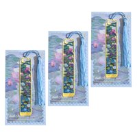 Bothyi - 3 Marcadores De Flores Marcadores De Libros De Metal Portátiles Para Hombres Mujeres Adolescentes Niños Loto