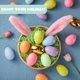 thumbnail image 4 of Huevos de Pascua JOYIN, 100 unidades, 8 cm, pastel y 2 huevos dorados, rellenables, 4 of 6