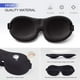 thumbnail image 5 of Antifaz para dormir (paquete de 3), diseño 3D mejorado, 100 % opaco, con correa ajustable, cómodo y suave, ideal para viajes y siestas., 5 of 7