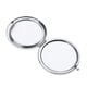 thumbnail image 4 of Bolsillo plegable premium de viaje 1pc espejo de maquillaje compacto plata de dos lados, 4 of 5