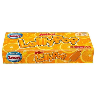 Helado Mini Lolly Pop Multipack 10 Un Caja