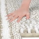 thumbnail image 3 of Alfombra de baño de chenilla a rayas REGALWOVEN con bordes, alfombra de piso de baño antideslizante, lavable a máquina, caqui 16" x 24", 3 of 6