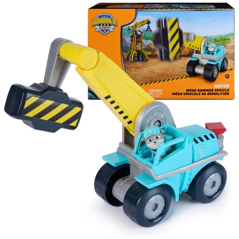 Figura Mega Hammer Con Motor Rubble & Crew Motor De Juguete Con Motor