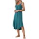 thumbnail image 4 of INSPIRE CHIC Vestido de Pijama para Mujer, Ropa de Dormir, Camisón con Tirantes Espagueti, Talla L, Verde Pavo Real, 4 of 6