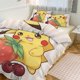 thumbnail image 1 of Pik_achu Print Bedding Set Pattern Duvet Cove Set 3 Pieces 1 Quilt Cover And 2 Pillowcases for Women Men Teens, 1 of 5