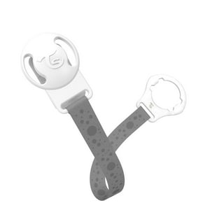 Twistshake - Clip Porta Chupete Gris