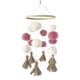 thumbnail image 5 of Cuna De Bebé, Juguetes Móviles, Accesorios De Fotografía, Decoración De Cama Infantil, Blanco Y Rosa, 5 of 5