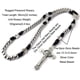 thumbnail image 2 of Collar Con Forma De Rosario En Forma De Paracord De Acero Inoxidable Para Hombre, 2 of 9