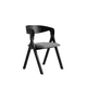 thumbnail image 1 of Silla acolchada Oporto de Madera - Negro, 1 of 3