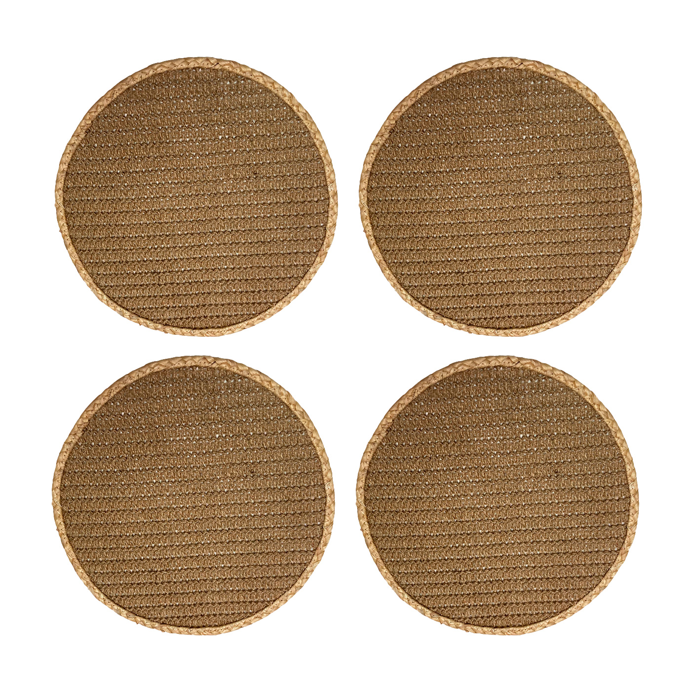 Set 4 Individuales Fibras Naturales Kubu De Ø35Cms Kawi®