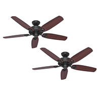Hunterfan_Chile - Pack X2 Ventilador De Techo Hunter Builder Elite Bronce 52