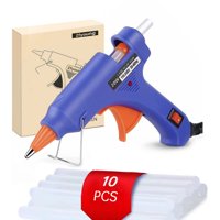 Pistola De Pegamento Caliente Zfyoung Mini De 20 W Con 10 Barras De Pegamento Para Arte De Bricolaje
