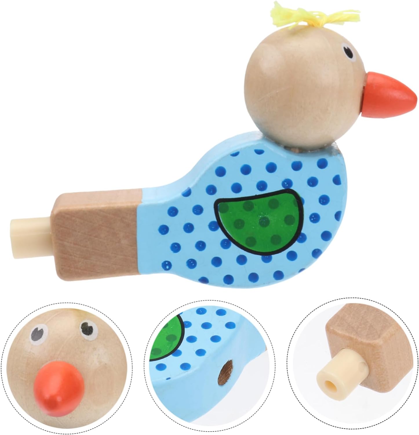 BESPORTBLE – 15 Silbatos De Pájaro De Madera – Juguete Musical Para Niños – Silbato De Madera Colorido Para Fiestas Y Regalos