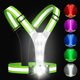 thumbnail image 1 of Zacro Chaleco reflectante LED con luz de pecho 500 lm y 5 colores RGB, 1 of 3