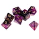 thumbnail image 1 of 7 Uds Dados Poliédricos Para Juego De Troqueles De Juguete Púrpura Negro, 1 of 5