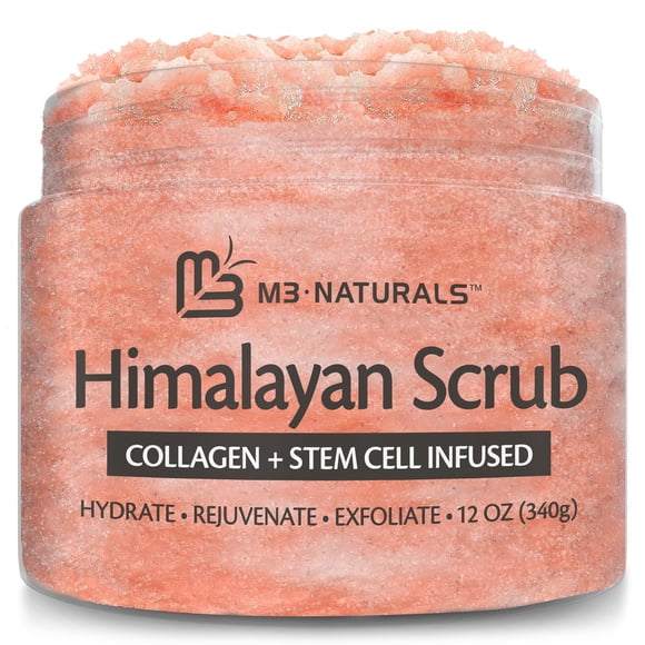 Exfoliante con sal para rostro, pies y cuerpo del Himalaya M3 Naturals
