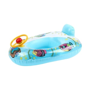 Ioensy - Piscina Inflable Para Niños Flotadores Asiento Tubo De Natación Niños Pequeños Bebé Natación Flotador Azul