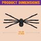 thumbnail image 5 of Decoraciones de araña de Halloween JOYIN de 4 pies para exteriores, paquete de 2, 5 of 8