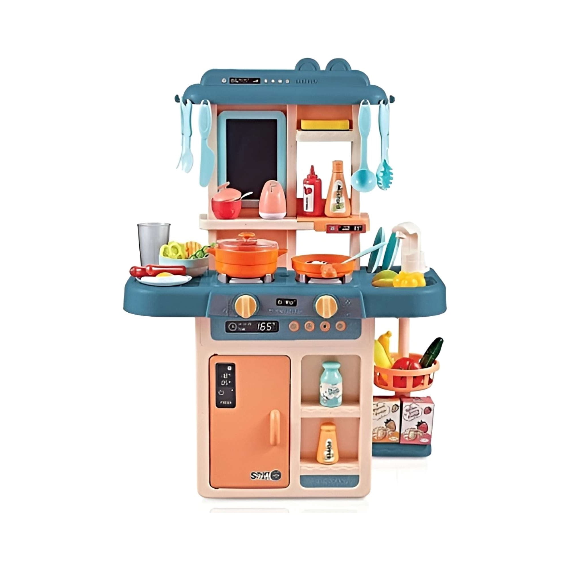 Genérico - Cocina Infantil Interactiva Con 55 Accesorios, Luces Y Sonidos Reales